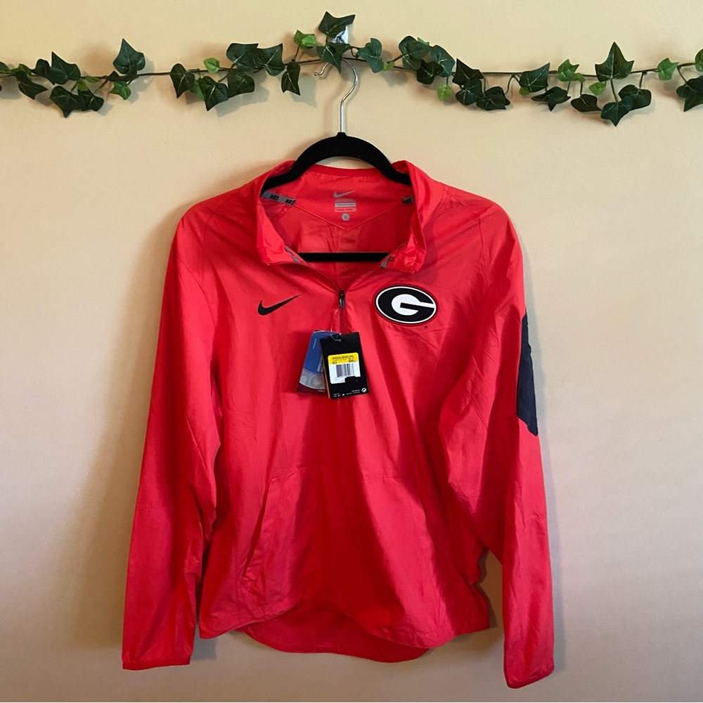 NWT🍑Georgia Bulldogs Small Nike Men’s Quarter Zip Lockdown On-Field Performance